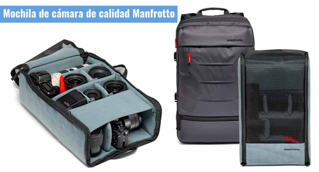 Manfrotto Advanced Fast III - Mochila profesional para cámara Reflex/sin  espejo con lentes y portátil, con divisores acolchados intercambiables